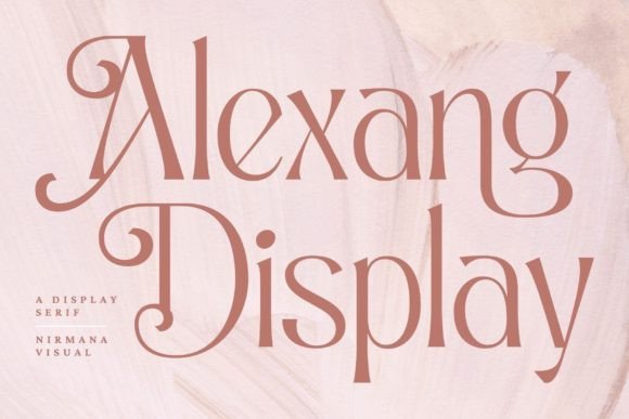Alexang Display: The Craft-Friendly Serif Font
