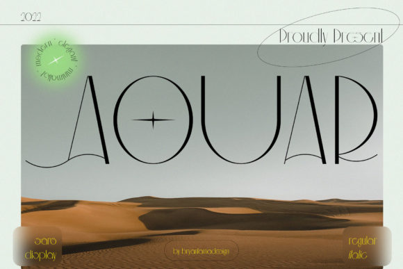 Aouar: The Modern Display Font for Building a Consistent Brand