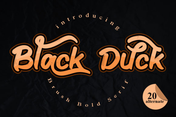 Black Duck: A Craft-Friendly Display Font for Modern Makers