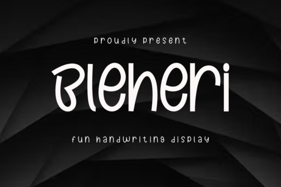 Bleheri: A Quirky Display Font for Editorial Personality