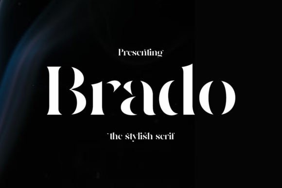 Brado: A Serif Typeface for Branding with Intense Character