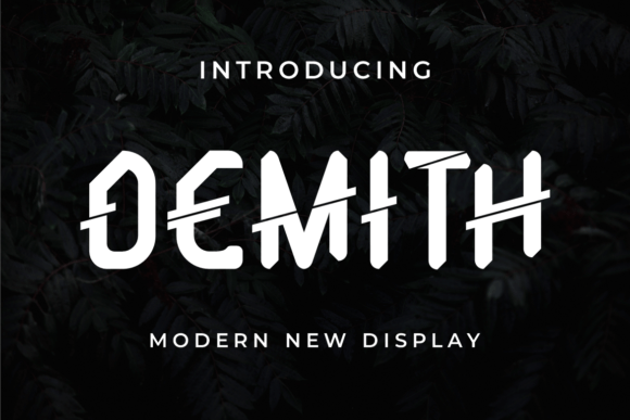 Demith: The Bold, Authentic Display Font for Digital Design