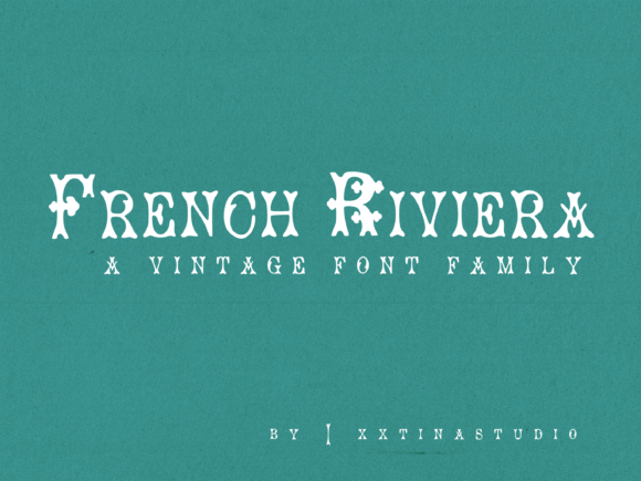 French Riviera: A Vintage Font for Elegant Branding