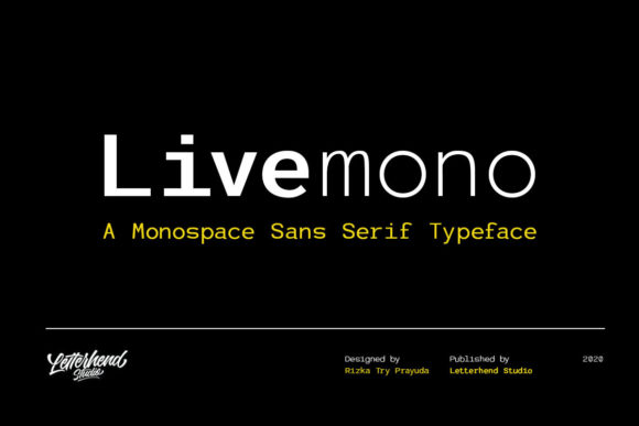 Livemono: A Modern Display Font for Clean Brand Identities