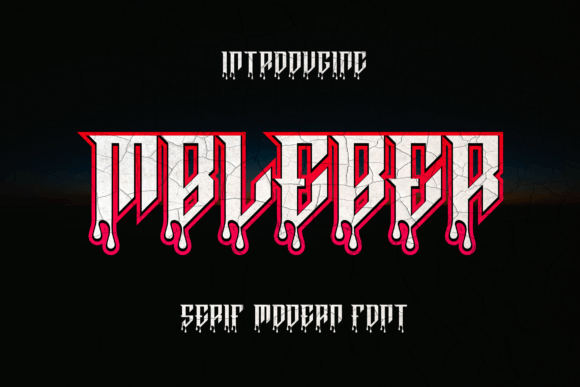Mbleber: A Bold Blackletter Font for Modern Digital Design