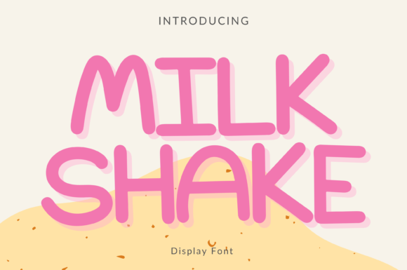 Milk Shake Style Font: Joyful Typography for Editorial Design