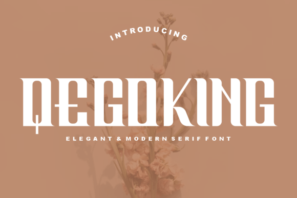 Qegoking: A Bold Slab Serif for Digital Authority