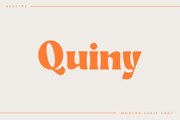 Quiny: A Bold Serif Font for Handmade Business Elegance