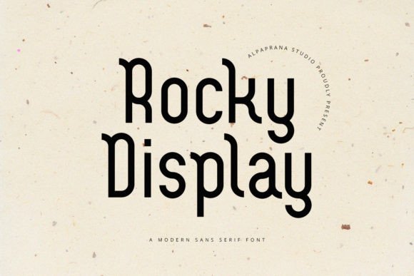 Rocky Display: A Modern Typeface for Editorial Design