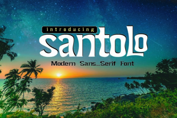 Santolo: A Display Font That Packs a Clean, Bold Punch