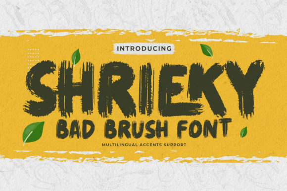 SHRIEKY: A Display Font for Crafters and Makers