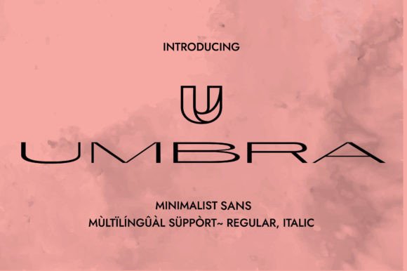 Umbra: The Friendly Extended Sans Serif Font for Your Handmade Goods