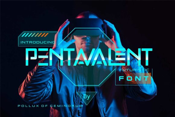 Using the Futuristic Pentavalent Font in a Real Web Design Project